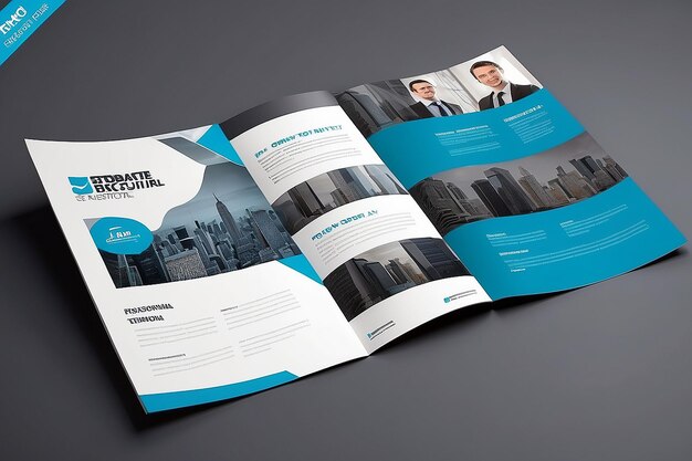 Photo corporate brochure template