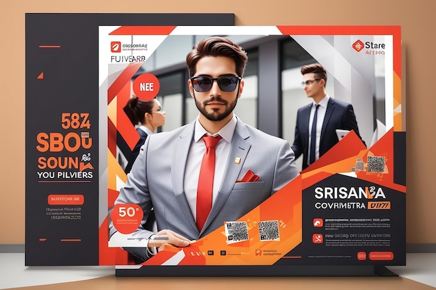 Photo corporate business agency and flyer square instagram social media post banner