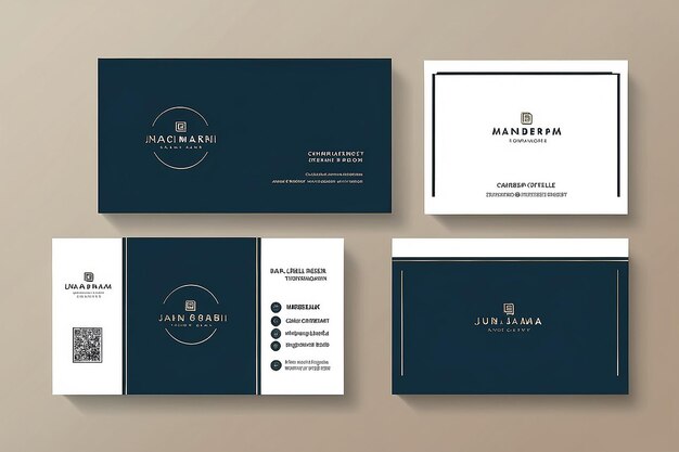 Corporate Business Card Design minimal creative Business card template design