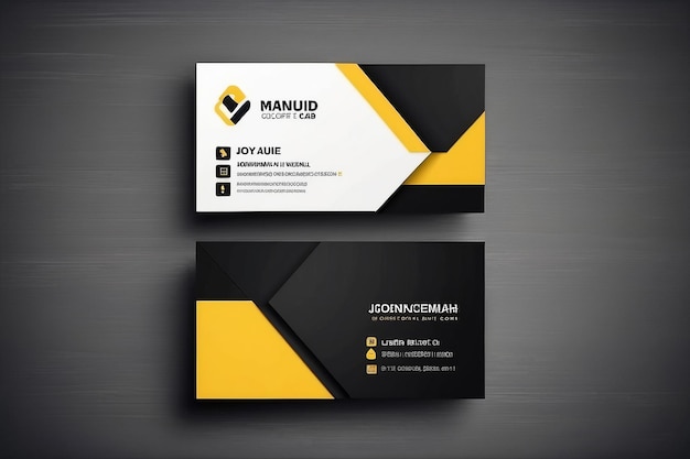 Corporate Business Card Print Template Persoonlijk visitekaartje met bedrijfslogo