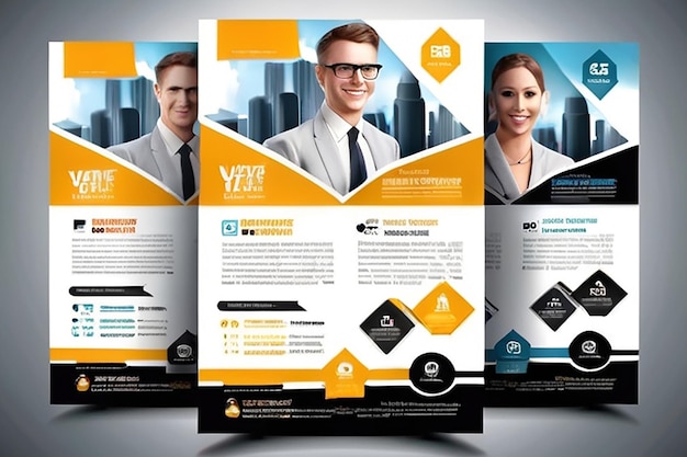 corporate business flyer corporate vector design