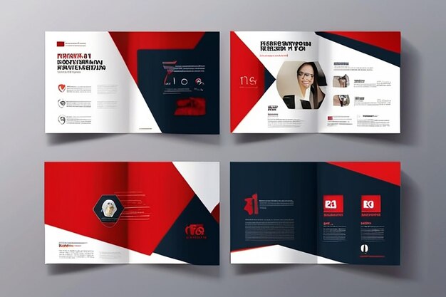 Corporate business presentation guide brochure template