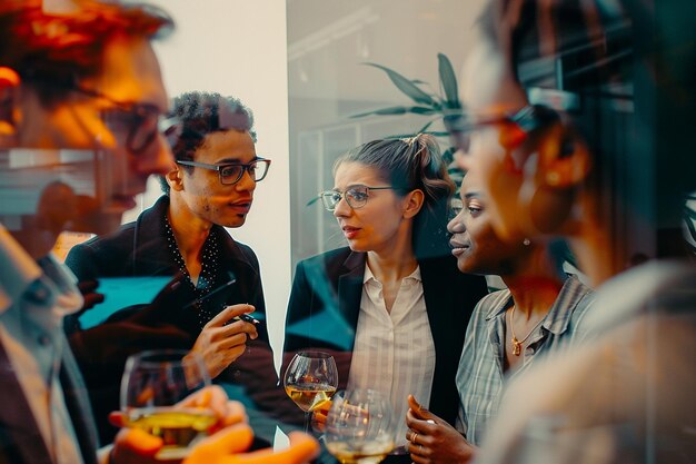 Foto cultura aziendale che promuove un ambiente di lavoro positivo