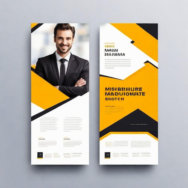 Foto corporate flyer poster design layout achtergrond sjabloon flyer in a4 grootte vector
