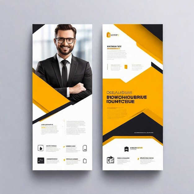 Corporate Flyer poster design layout achtergrond sjabloon flyer in A4 grootte Vector