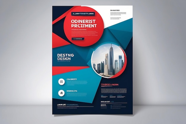 corporate flyer template layout design