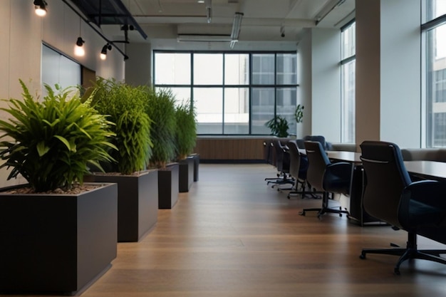 Corporate Groenery Plantscape in een moderne werkruimte