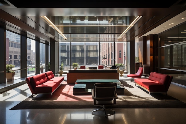 Photo corporate lobby with a welcoming ambiance