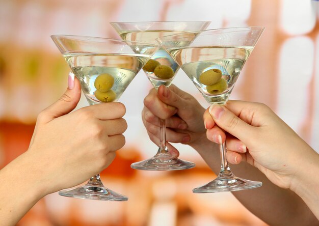 Photo corporate party martini glasses