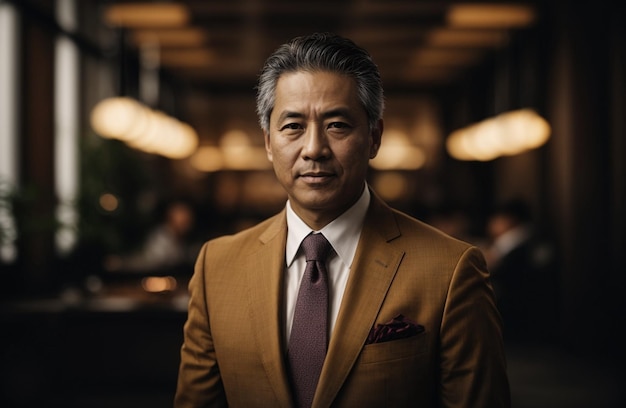 Corporate portrait of Japanese CEO