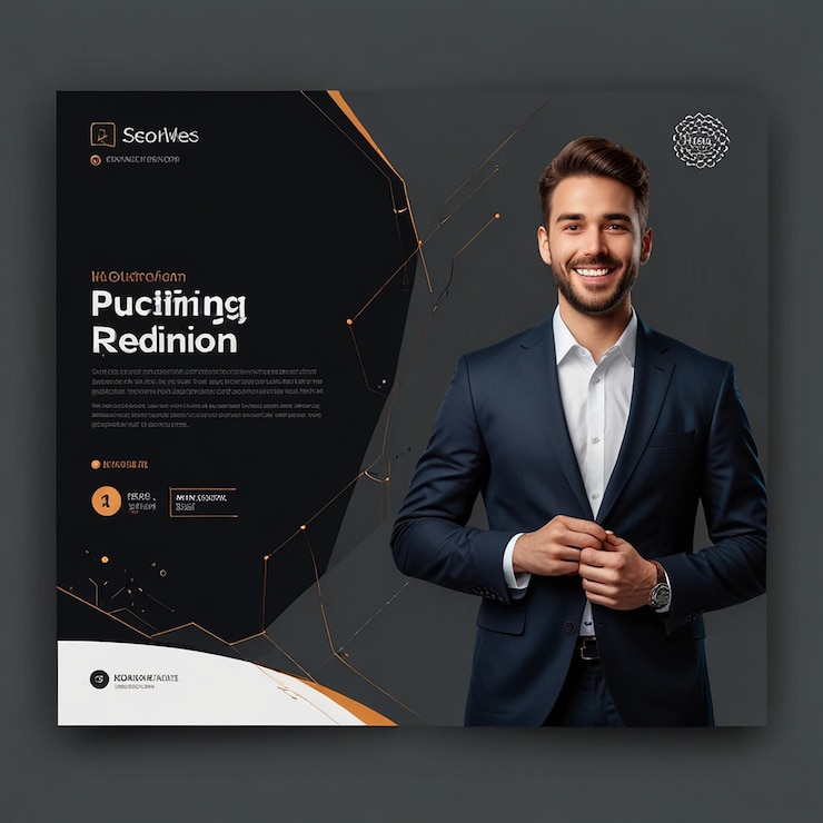 Photo corporate social media post template business social media banner design