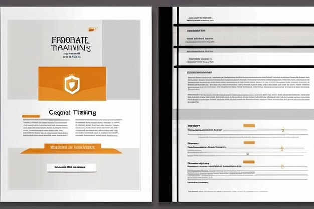 Photo corporate training manual template