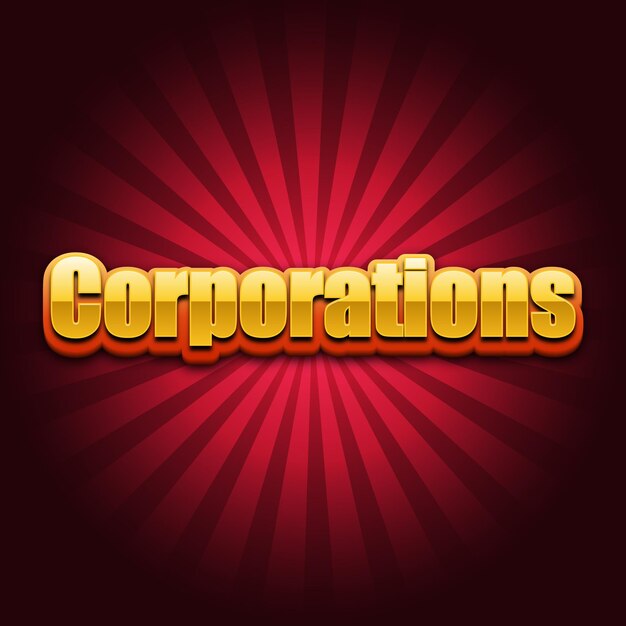 Corporations Text effect Gold JPG attractive background card photo