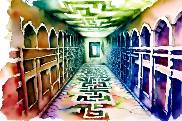 corridor in the maze