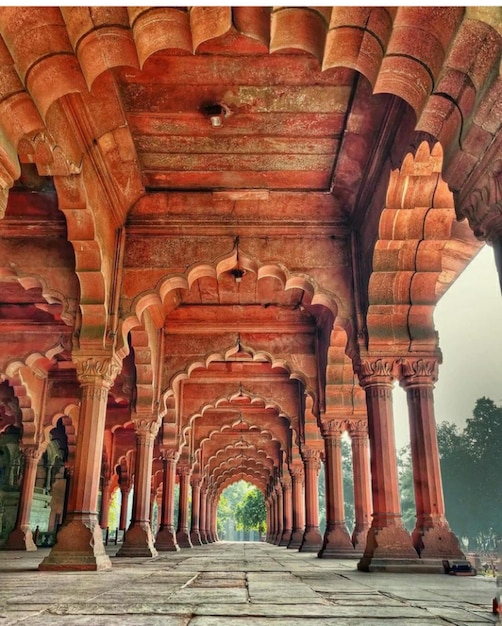 Corridor of old building