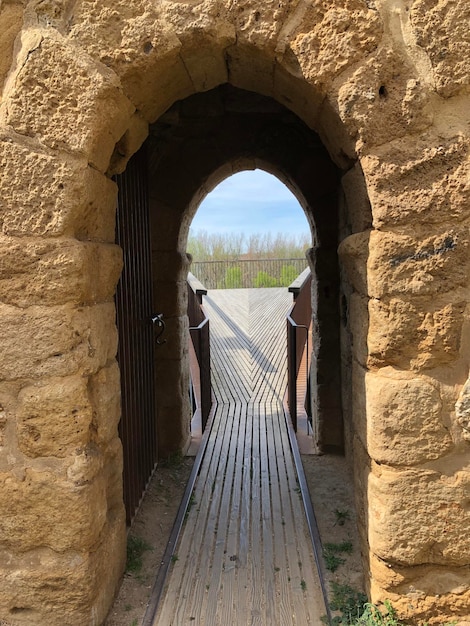 Corridor of old building