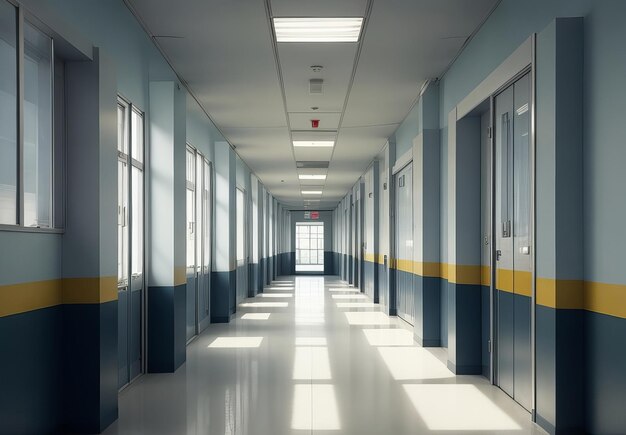 Corridor in school