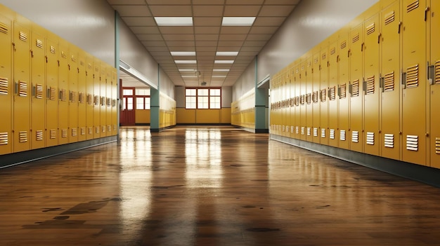 Corridor in school