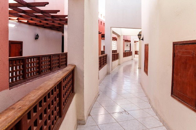 Corridors galleries tunnels in the hotel Egypt Sharm El Sheikh