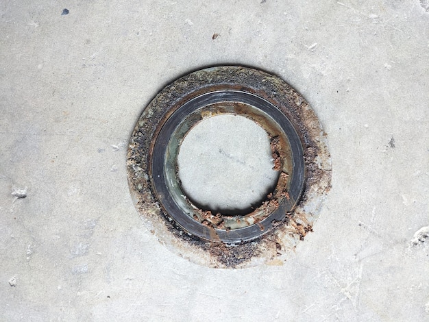 Photo corrosive gasket spiral wound on the water treatment plant