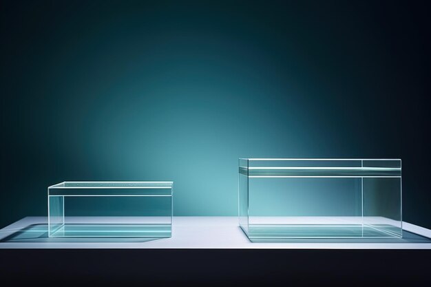 Волнистое стекло стоит на минималистском подиуме Копия пространства ar 32 стилизировать 50 Job ID ef8e117c3f9c4873af7135da5b960cf9