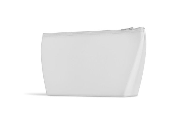 Photo cosmetic bag on white background