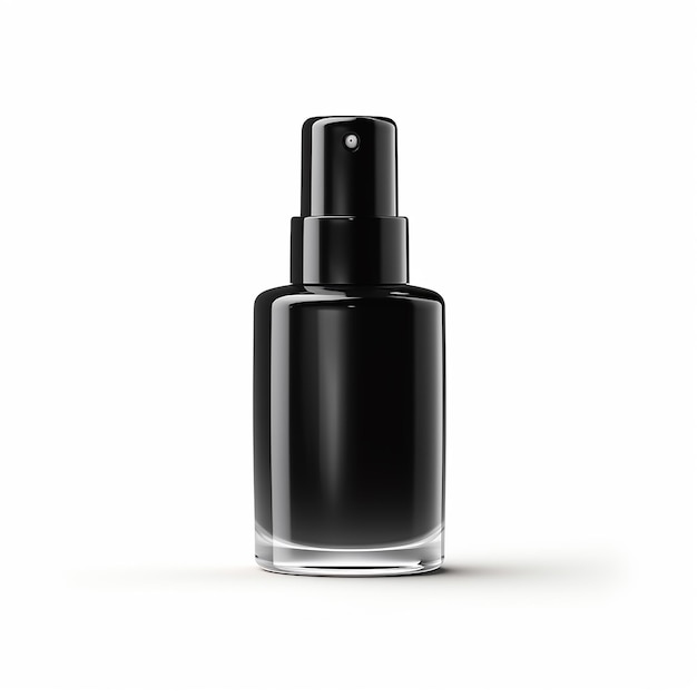 cosmetic black bottle