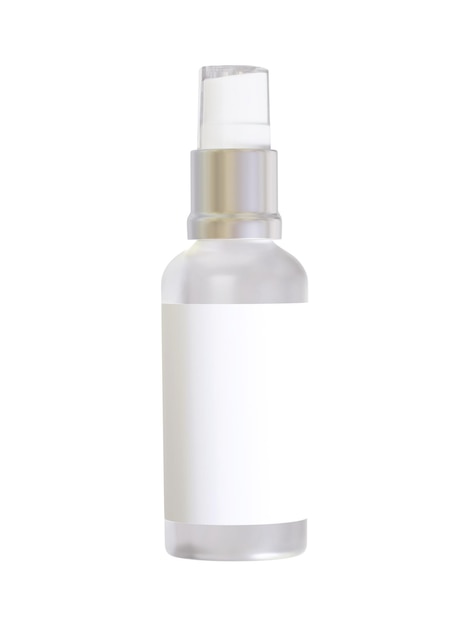 Cosmetic bottle illustration 3D rendering