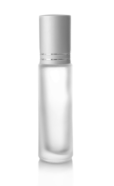 Photo cosmetic bottle isolated on white