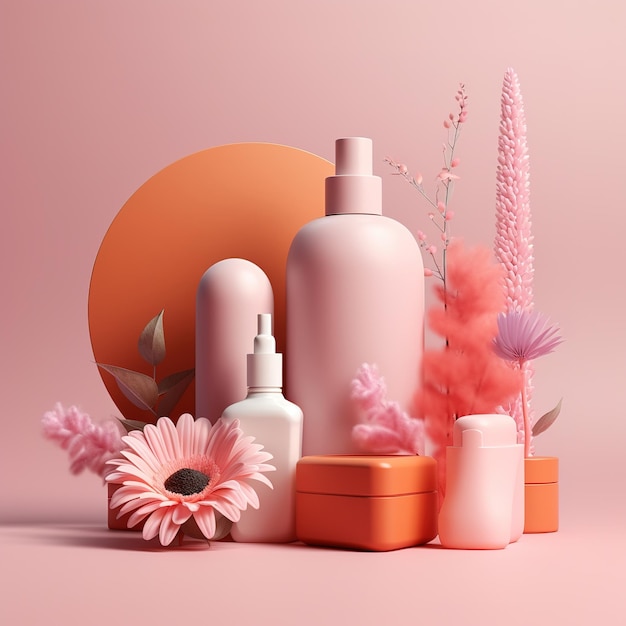 cosmetic bottle mockup