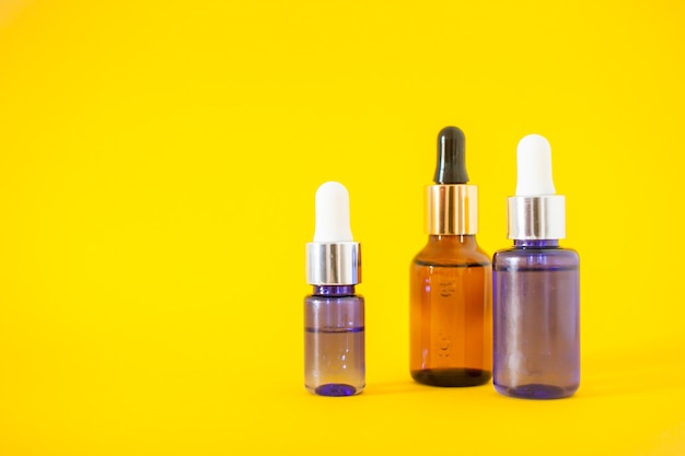 Cosmetic bottles with serum