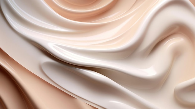 Cosmetic cream background created with generative ai technology high quality illustration