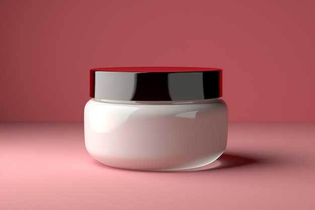 Cosmetic cream jar beauty