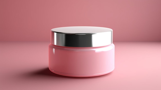 Cosmetic cream jar beauty