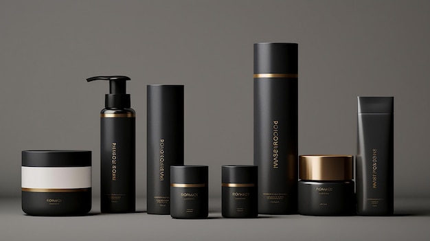 cosmetic item branding design modern