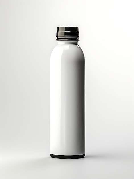 革新的なプラスチックボトルの化品モックアップ ユニークなDクリエイティブコレクションのデザインを強調