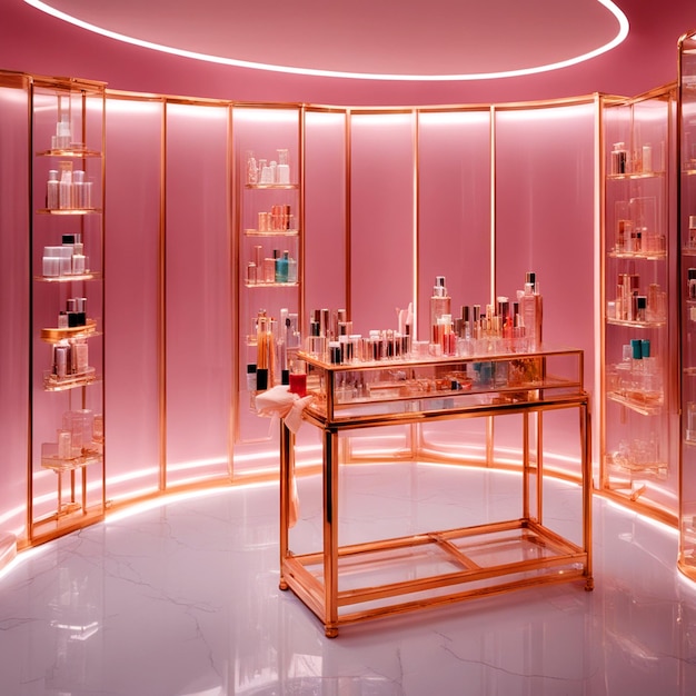 Photo cosmetic oasis a room of beauty treasures