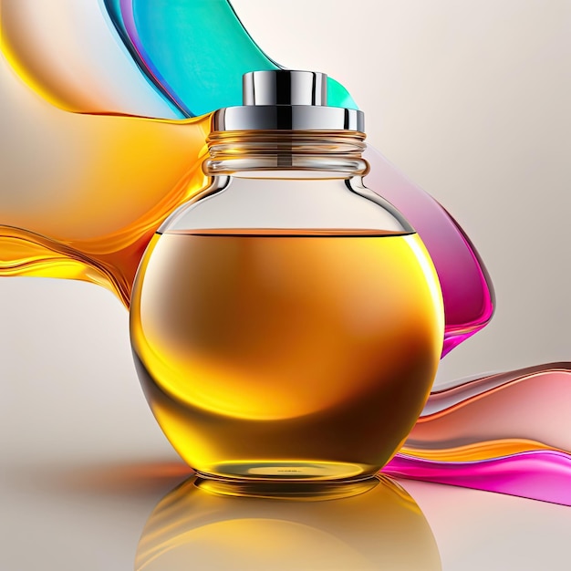 Cosmetic Oil Abstract Background