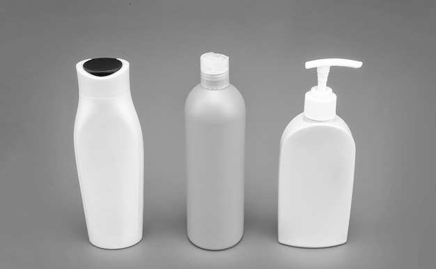 For cosmetic packing Packaging bottles Refillable bottles with flip cap and pump dispenser HDPE