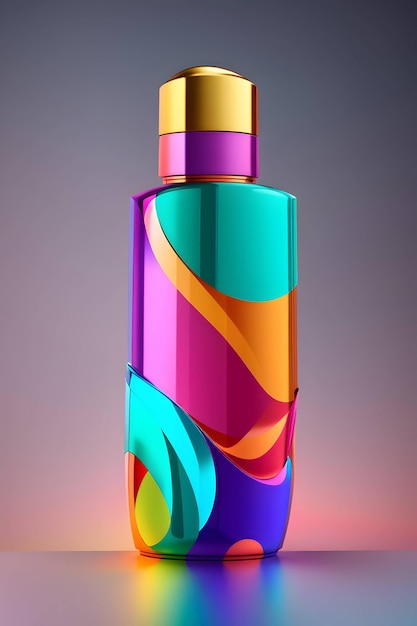 Photo cosmetic perfume bottle mockup