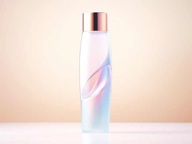 cosmetic product mockups on fresh field Background for presentation of cosmetic AI Generative