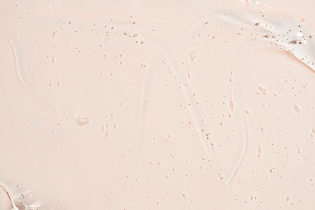 Cosmetic serum gel beauty on beige color background Skincare beauty product with bubbles texture