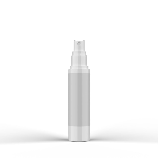 Photo cosmetic spay tube 3d rendering