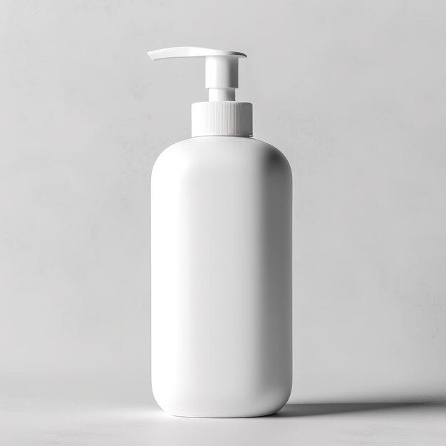 Photo cosmetic white soap bottle mockup generative ai