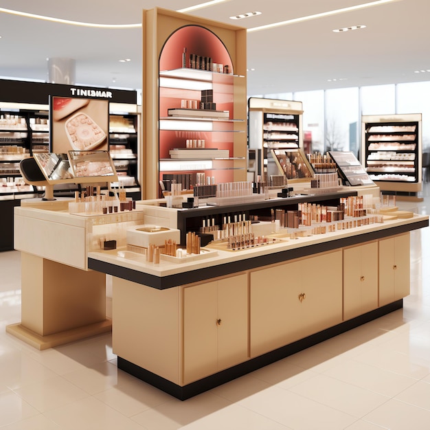 Cosmetics Counter 3D