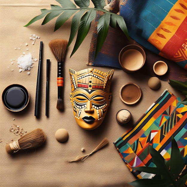 Photo cosmetics scenes from around the world in creative design post social media ideas skincare spa