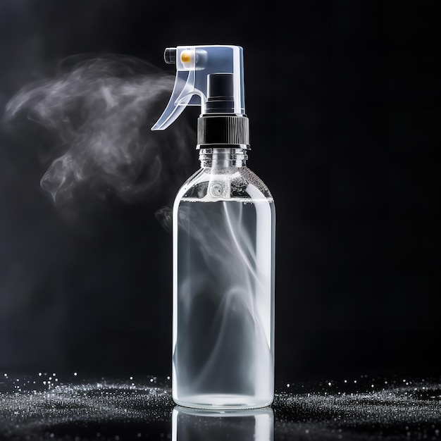 Foto pompa spray per cosmetici isolata su sfondo bianco