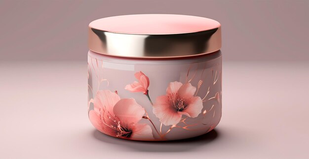 Foto cosmetische anti-aging crème pot set reclame voor uw product ai gegenereerde afbeelding