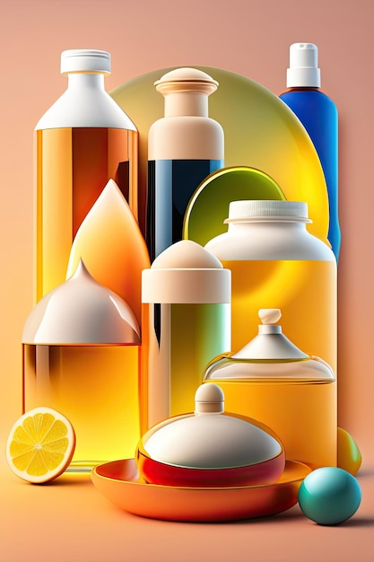 Cosmetische olie abstracte achtergrond