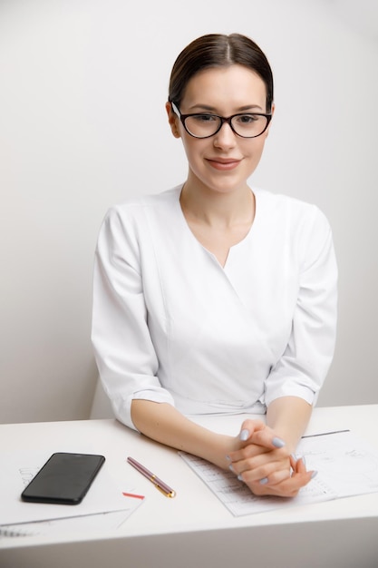 Cosmetologist, portrait of a beautician doctor